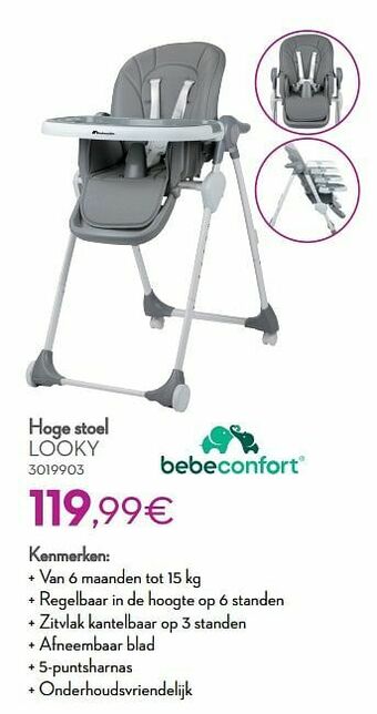 Cora Hoge stoel looky aanbieding