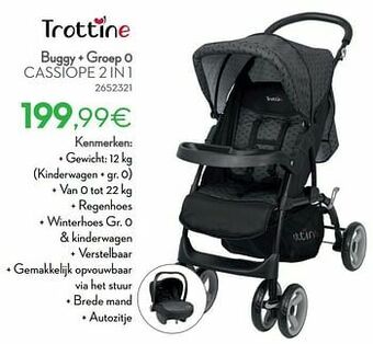 Cora Buggy + groep 0 cassiope 2 in 1 aanbieding
