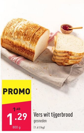 ALDI Vers wit tijgerbrood aanbieding