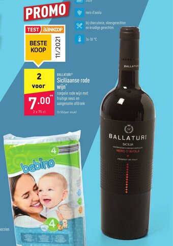 ALDI Ballaturi Siciliaanse rode wijn aanbieding