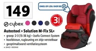 Lidl Autostoel solution m-fix sl aanbieding
