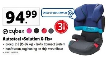 Lidl Autostoel solution x-fix aanbieding
