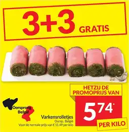 Intermarché Varkensrolletjes aanbieding