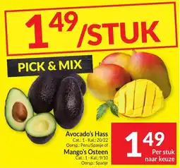 Intermarché Avocado's Hass of Mango's Osteen aanbieding