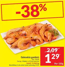 Intermarché Gekookte gamba's aanbieding