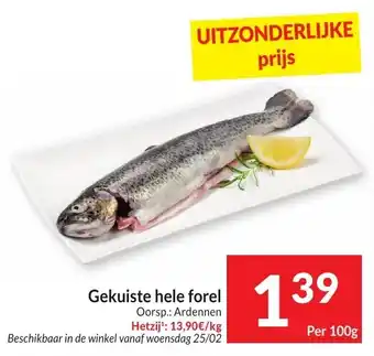Intermarché Gekuiste hele forel aanbieding