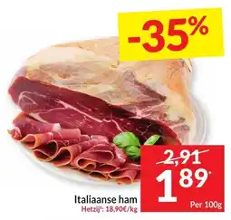 Intermarché Italiaanse ham aanbieding