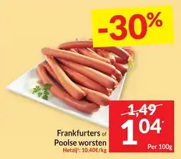 Intermarché Frankfurters of Poolse worsten aanbieding