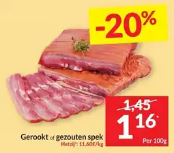 Intermarché Gerookt of gezouten spek aanbieding