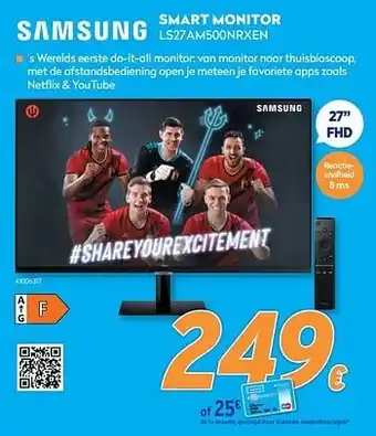 Krëfel Samsung smart monitor ls27am500nrxen aanbieding
