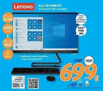 Krëfel Lenovo all-in-one pc ideacentre 24imb05 aanbieding