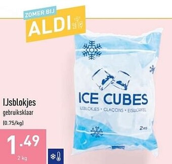 ALDI Ijsblokjes aanbieding