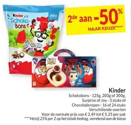 Intermarché Kinder aanbieding
