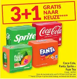 Intermarché Coca-Cola, Fanta, Sprite of Fuze Tea aanbieding