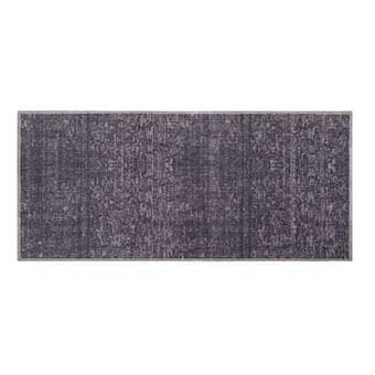 Leen Bakker Mat Universal Velvet - antraciet - 67x150 cm - Leen Bakker aanbieding