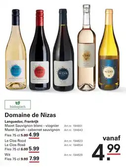 Sligro Domaine de Nizas Mazet Sauvignon blanc viognier aanbieding