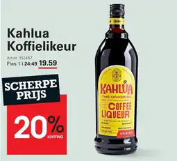 Sligro Kahlua Koffielikeur aanbieding