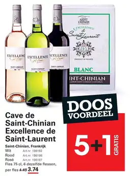 Sligro Cave de Saint-Chinian Excellence de Saint-Laurent aanbieding