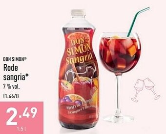 ALDI Rode sangria aanbieding
