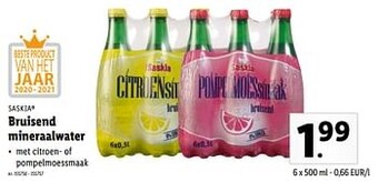 Lidl Bruisend mineraalwater aanbieding