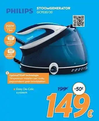 Krëfel Philips stoomgenerator gc9330-20 aanbieding
