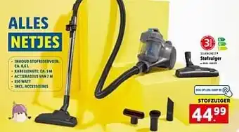 Lidl Silvercrest stofzuiger aanbieding