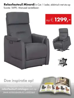 Woonsquare Relaxfauteuil Minardi aanbieding