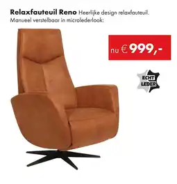 Woonsquare Relaxfauteuil Reno aanbieding