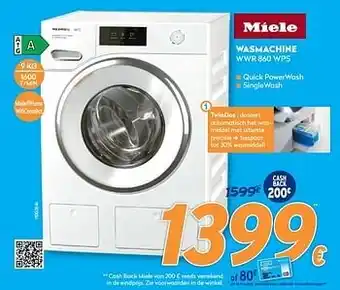 Krëfel Miele wasmachine wwr 860 wps aanbieding