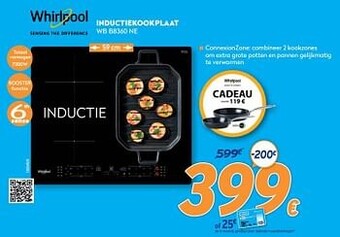 Krëfel Whirlpool inductiekookplaat wb b8360 ne aanbieding