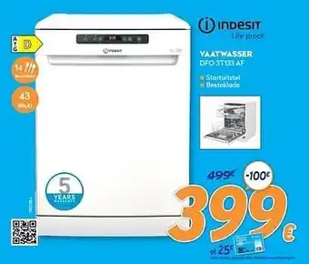 Krëfel Indesit vaatwasser dfo 3t133 af aanbieding