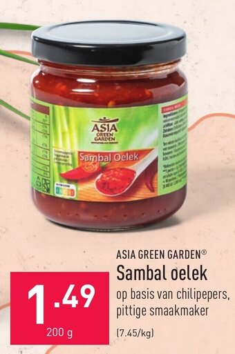 ALDI Asia Green Garden Sambal oelek aanbieding