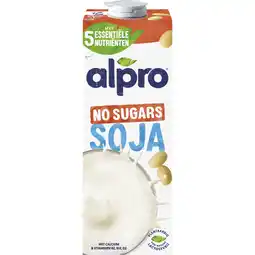 Albert Heijn Alpro Sojadrink zonder suikers aanbieding