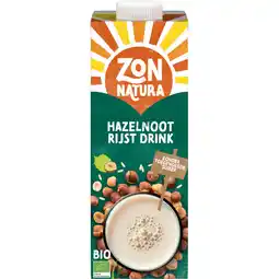 Albert Heijn Zonnatura Hazelnoot rijst drink aanbieding