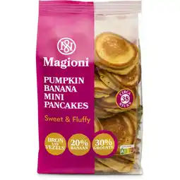 Albert Heijn Magioni Pumpkin banana mini pancakes aanbieding