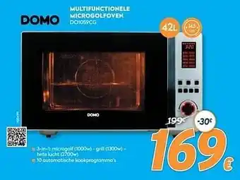 Krëfel Domo elektro multifunctionele microgolfoven do1059cg aanbieding