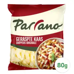 Albert Heijn Parrano Geraspte kaas snippers originale aanbieding