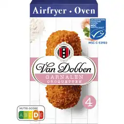 Albert Heijn Van Dobben Oven en airfryer garnalen croquetten aanbieding