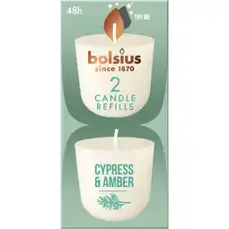 Albert Heijn Bolsius Navulling clean light cypress amber aanbieding