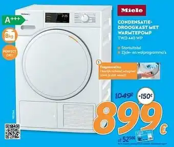 Miele condensatiedroogkast met warmtepomp twd 440 wp