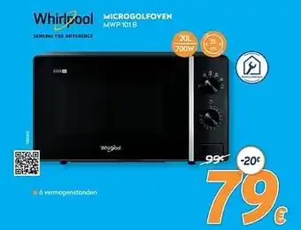 Krëfel Whirlpool microgolfoven mwp 101 b aanbieding