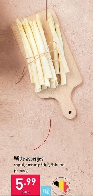 ALDI Witte asperges aanbieding