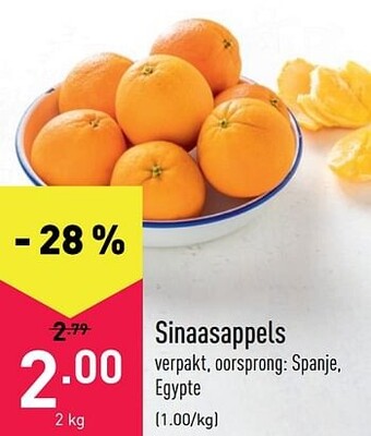 ALDI Sinaasappels aanbieding
