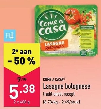 ALDI Lasagne bolognese aanbieding