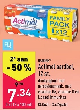 ALDI Actimel aardbei aanbieding