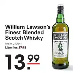 Sligro William lawson's finest blended scotch whisky aanbieding