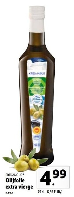 Lidl Olijfolie extra vierge aanbieding