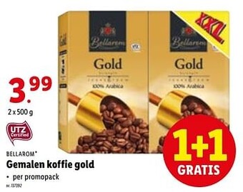 Gemalen koffie gold