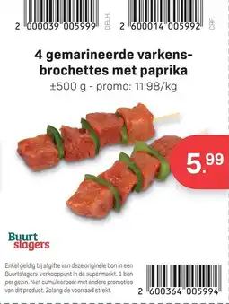 Bon Ap 4 gemarineerde varkens brochettes met paprika aanbieding