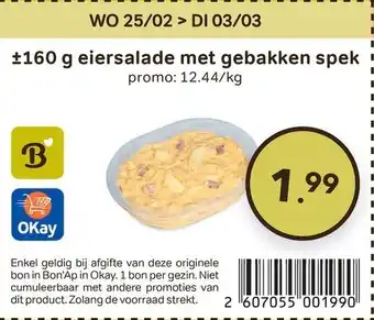 Eiersalade met gebakken spek
